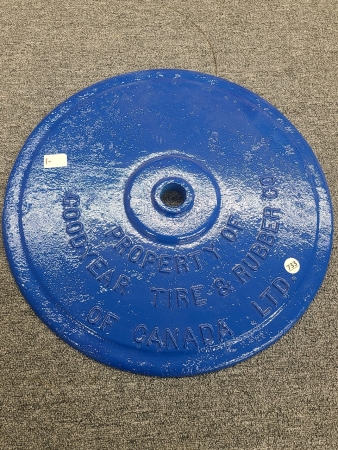 Goodyear Tire & Rubber Cast Iron Base