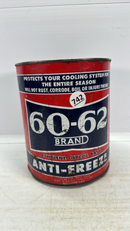 60-62 Brand Anti-Freeze One Imperial Gallon Tin