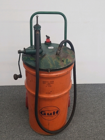 Gulf Gear Lube Pail with Pump & Cart
