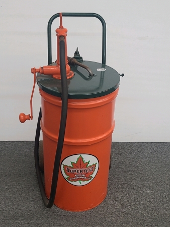 Refurbished Supertest Oil Can with Pump & Cart