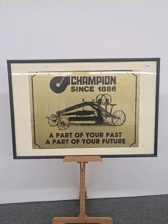 Framed Champion Grader Advertisement