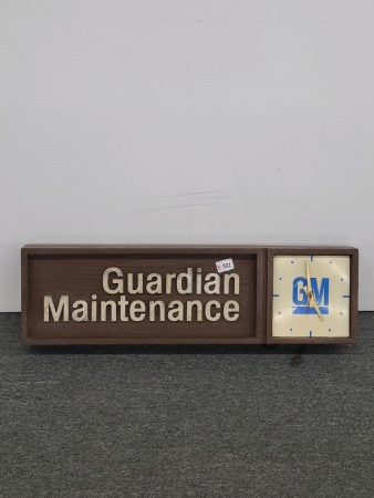 GM Guardian Maitenance Clock