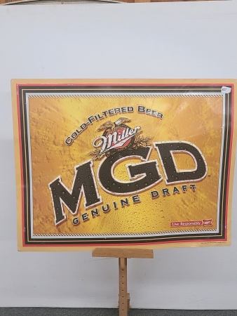 Tin Miller Beer Sign
