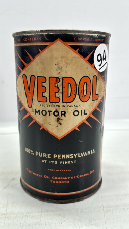 Veedol Motor Oil 1 Imperial Quart Tin