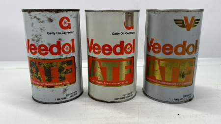 (3) Veedol ATF Imperial Quart Tins