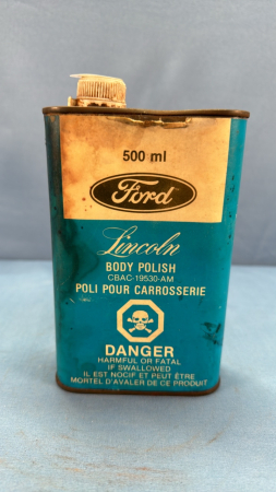 Ford Lincoln Body Polish Tin