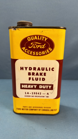 Ford Hydraulic Brake Fluid Tin