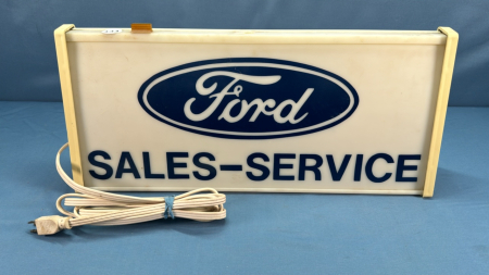 Ford Sales & Service Sign - Working