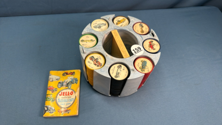 Set of Jello Car Coins with fact book & Holder