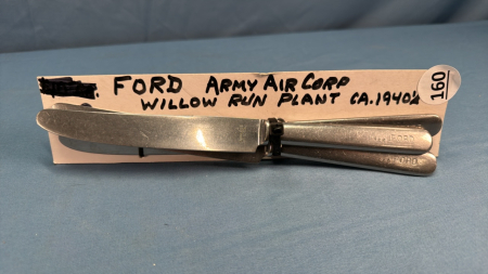 Ford Army Air Corp Willow Run Plant (3) Knives