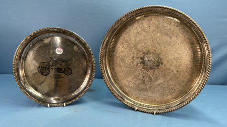 (2) Silver Plate Trays