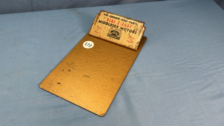 Middlesex Motors Small Metal Clipboard