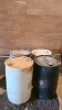 4-45 Gallon Poly Drums and 2 Smaller Square Drums - 2