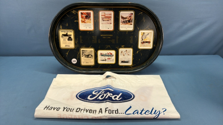 Ford Car Tray & Ford Credit Plastic Bag