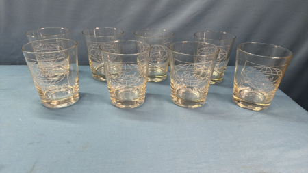 (8) Ford 75th Anniversary Whiskey Glasses