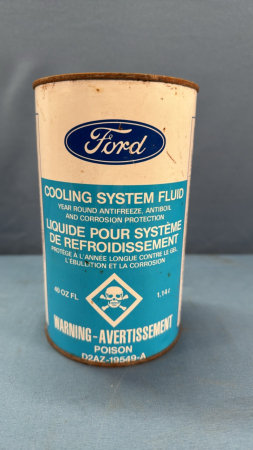 Ford Cooling System Fluid Tin