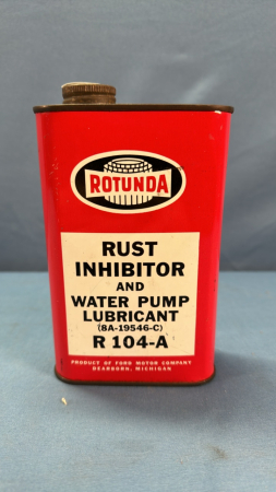 Rotunda Rust Inhibitor & Water Pump Lubricant Tin