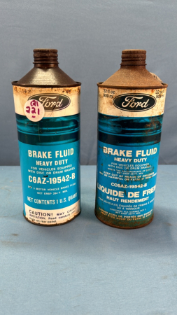 (2) Ford Brake Fluid 32 Fl Oz. Cans