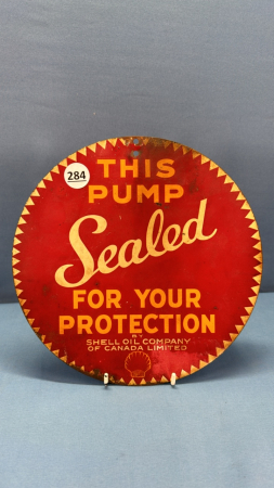 Shell Metal Sealed for your Protection sign