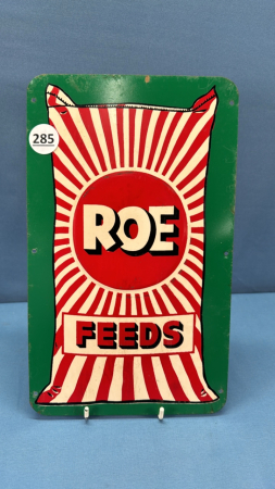 Roe Feeds Tin Sign