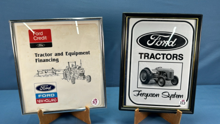 (2) Framed Ford Tractor Pictures