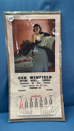 Geo. Winfield Wellesley Calendar 1957