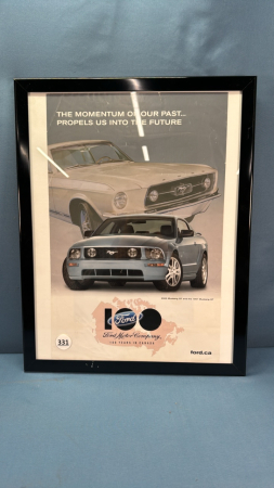 Framed Ford 100 years in Canada Poster