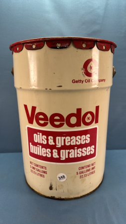 Veedol Oils & Grease 5 Imperial Gallons Pail