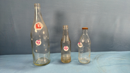 (3) Soft Drink Bottles