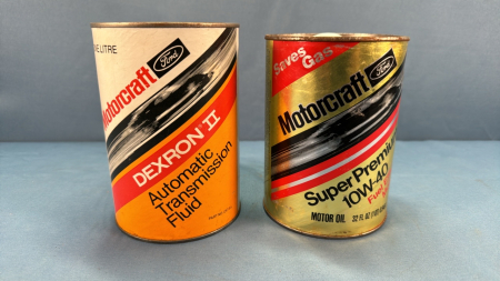 (2) Motorcraft Cardboard 1 Litre Containers