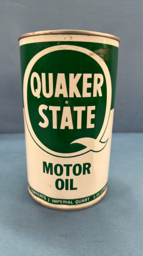 Quaker State Motor Oil One Imperial Quart Tin