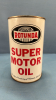 Rotunda Super Motor Oil One Imperial Quart Tin