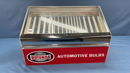 Rotunda Automotive Bulb Display Cabinet