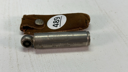 Vintage Ford Tire Tester in Suede Pouch