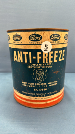 Ford Anti-Freeze One Imperial Gallon Tin