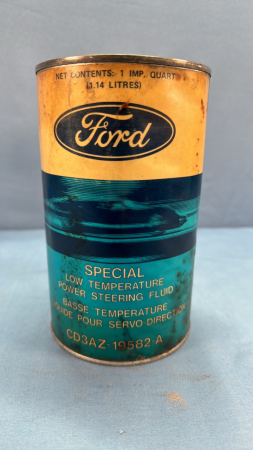 Ford Power Steering Fluid One Imperial Quart Tin