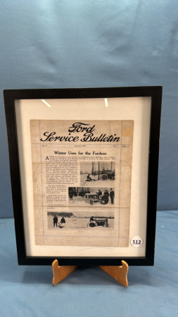 Ford Service Bulletin Front Page 1921