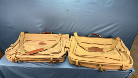 (2) Ford Canvas Eddie Bauer Suitcases