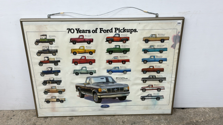 Ford Pickup 70 years Framed Poster