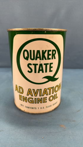 Quaker State AD Aviation Engine Oil Tin