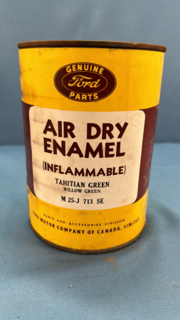 Ford Air Dry Enamel Willow Green Paint Can