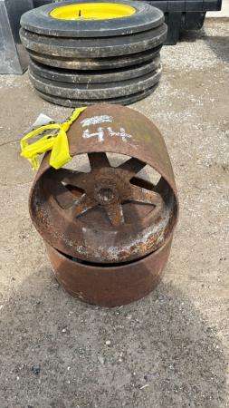 2 -12in Steel Pulleys