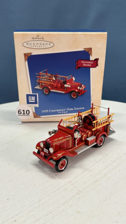 1929 Chev Fire Engine 4.5" Long By Hallmark