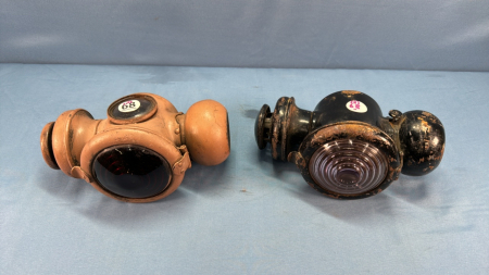 Pair of Vintage Car Lights