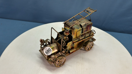 Musical Tin Fire Truck - Working