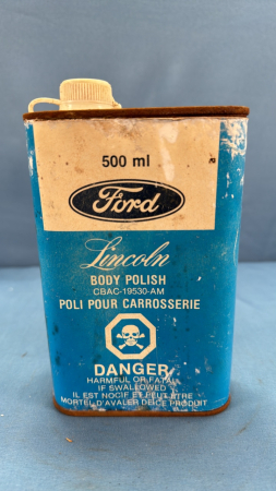 Ford Lincoln Body Polish Tin