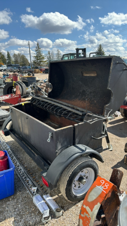 Pig Roaster on Trailer w/ Ownership & Tail Lights