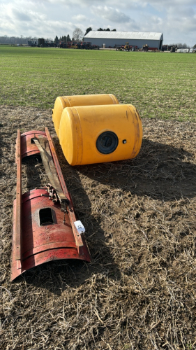 Pair of 125 Gallon Saddle Tanks and Frame