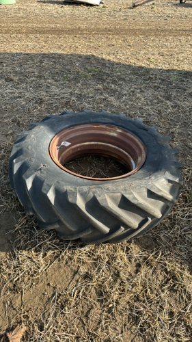 18.4-30 Tire and Rim (See Note)