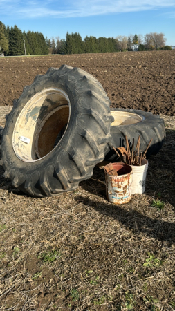 Pair of 18.4-34 Duals and Hardware